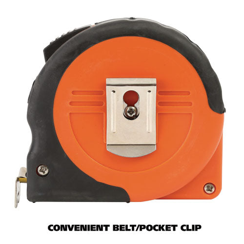 Image of Great Neck® 95010 ExtraMark Tape Measure, 1" x 35 ft, Steel, Orange/Black