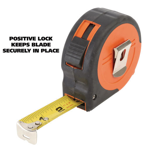Image of Great Neck® 95010 ExtraMark Tape Measure, 1" x 35 ft, Steel, Orange/Black