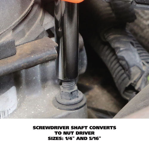 Image of Great Neck® SD4BC 4 In-1 Screwdriver W/interchangeable Phillips/standard Bits, Assorted Colors