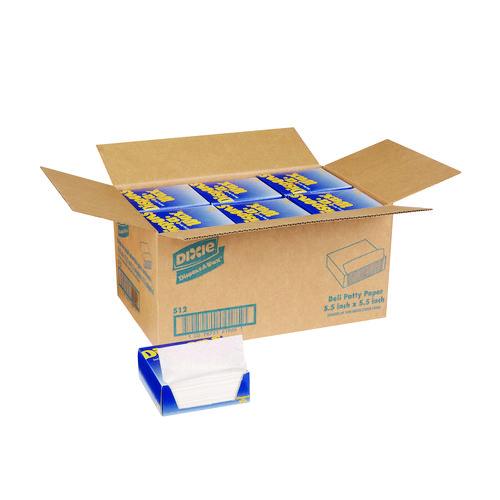 Image of Dixie® 512 Dispens-A-Wax Waxed Deli Patty Paper, 5.5 x 5.5, 1,000/Box, 24 Boxes/Carton