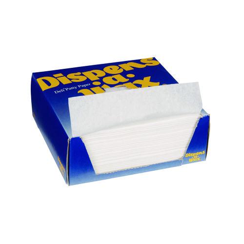 Image of Dixie® 512 Dispens-A-Wax Waxed Deli Patty Paper, 5.5 x 5.5, 1,000/Box, 24 Boxes/Carton