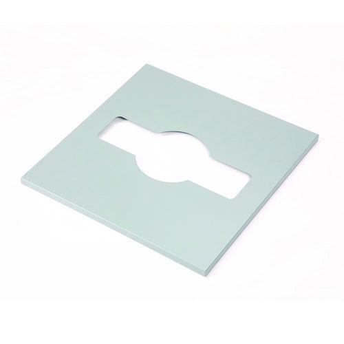 Image of Alpine Industries ALP4450BLKKIT5 29 Gallon Trash/Recycling Cans, Steel, Blue Cans/Bottles Recycling with Mixed Lid, Black Trash Can with Square Lid