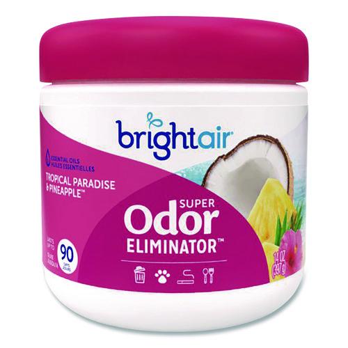 Image of BRIGHT Air® 901076 Super Odor Eliminator, Tropical Paradise and Pineapple, 14 oz Jar