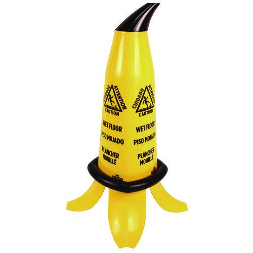 Image of Impact® B1001 Banana Wet Floor Cones, 11 X 11.15 X 23.25, Yellow/brown/black