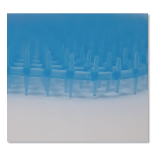 Image of Boardwalk® WCBX-P-010I010I-06-AAS80- Anti-Splash Urinal Screen, Clean Cotton Scent, Blue, 0.11 oz, 10/Box