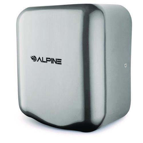 Image of Alpine Industries ALP40010CHRMK Hemlock Commercial Automatic 120V Hand Dryer, 6.68 x 11.41 x 12.31, Chrome