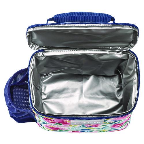 Image of fit + fresh 2843SIM3167 Simplified Lunch Bag, 9.25 x 5 x 9, Multicolor Floral