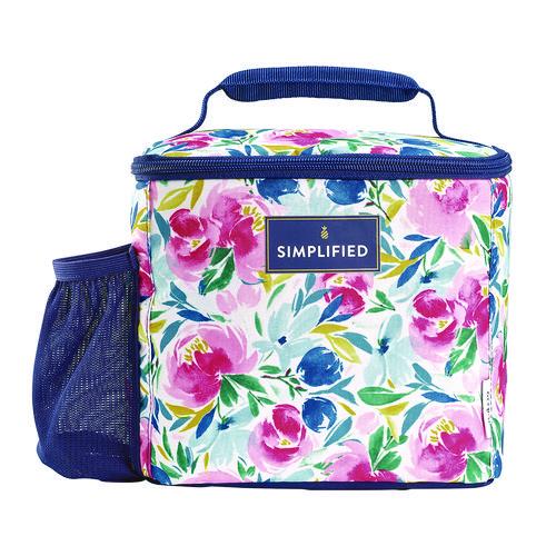 Image of fit + fresh 2843SIM3167 Simplified Lunch Bag, 9.25 x 5 x 9, Multicolor Floral