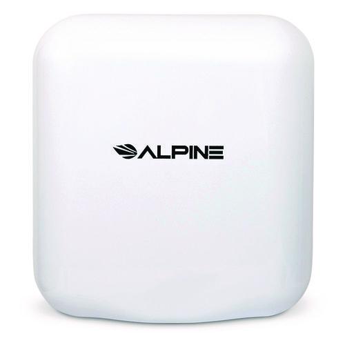 Image of Alpine Industries ALP40010WHIMK Hemlock Commercial Automatic 120V Hand Dryer, 6.68 x 11.41 x 12.31, White