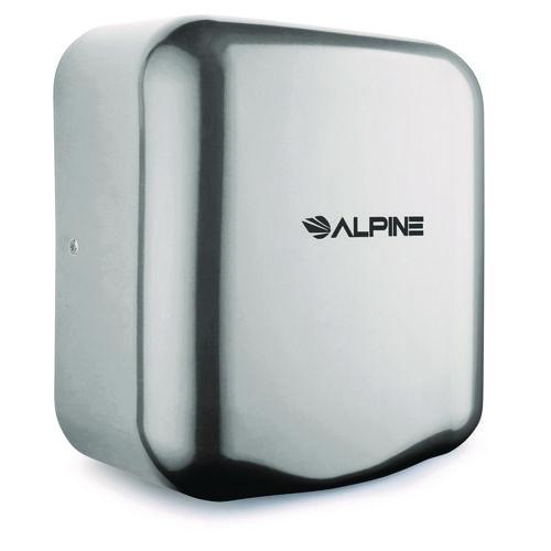 Image of Alpine Industries ALP40010CHRMK Hemlock Commercial Automatic 120V Hand Dryer, 6.68 x 11.41 x 12.31, Chrome