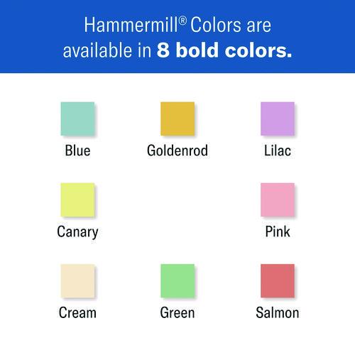 Image of Hammermill® 103358 Colors Print Paper, 20 lb Bond Weight, 8.5 x 14, Canary, 500/Ream