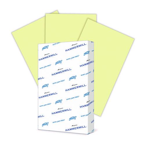 Image of Hammermill® 103358 Colors Print Paper, 20 lb Bond Weight, 8.5 x 14, Canary, 500/Ream