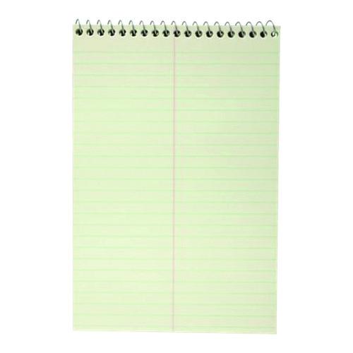 Image of Mead® 43080 Spell-Write Wirebound Steno Pad, Randomly Assorted Cover Colors, Gregg Rule, (80) Green 6 x 9 Sheets