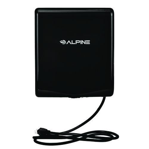 Image of Alpine Industries ALP40510BLAMK Willow Commercial 120V Automatic Hand Dryer, 3.93 x 11.25 x 12.63, Black