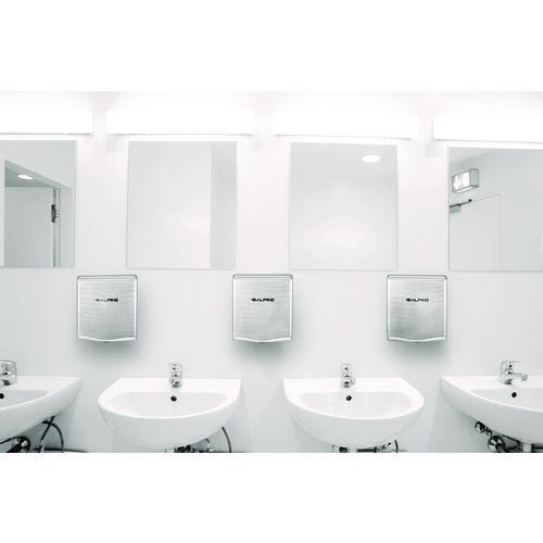 Image of Alpine Industries ALP40510SSBMK Willow Commercial 120V Automatic Hand Dryer, 3.93 x 11.25 x 12.63, Silver