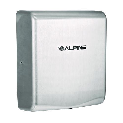 Image of Alpine Industries ALP40510SSBMK Willow Commercial 120V Automatic Hand Dryer, 3.93 x 11.25 x 12.63, Silver