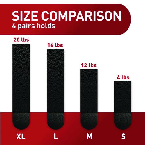 Image of Command 17206BLK-20NA Damage-Free Hanging Picture Hanging Strip Pairs, Holds up to 3.75 lb, Large: 0.75" x 0.65", 20/Pack