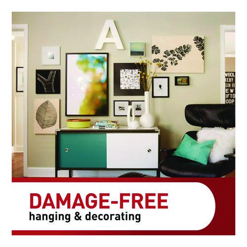 Image of Command 17206BLK-20NA Damage-Free Hanging Picture Hanging Strip Pairs, Holds up to 3.75 lb, Large: 0.75" x 0.65", 20/Pack