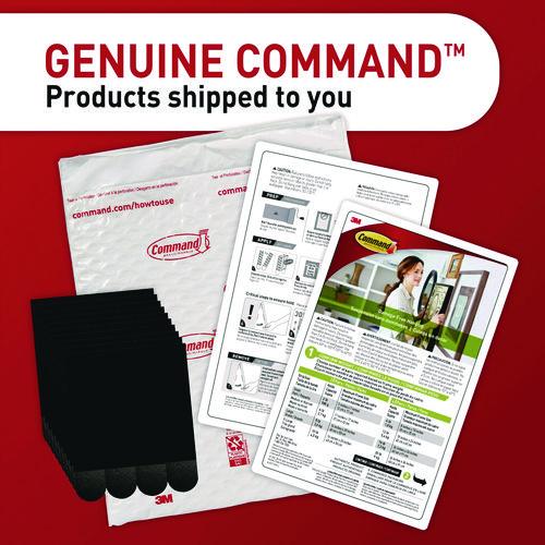 Image of Command 17206BLK-20NA Damage-Free Hanging Picture Hanging Strip Pairs, Holds up to 3.75 lb, Large: 0.75" x 0.65", 20/Pack