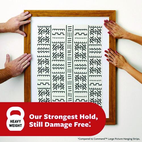 Image of Command 17217BLK-16NA Damage-Free Hanging Picture Hanging Strip Pairs, Holds up to 5 lb, 16/Pack