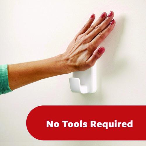 Image of Command 17011-2ES X-large Utility Hooks, Plastic, White, Supports 15 lb, 2/Pack