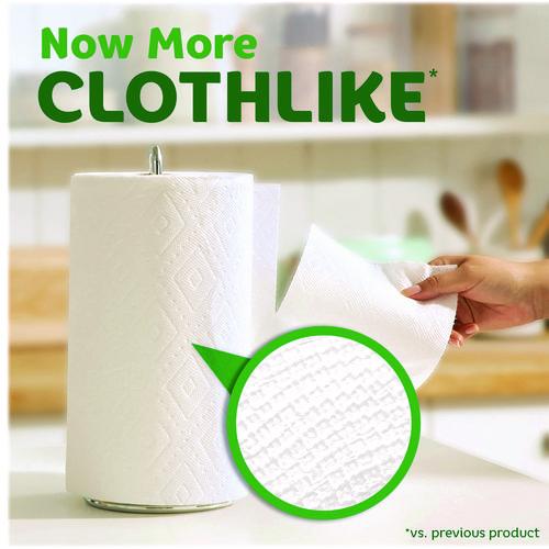 Image of Bounty® 60428/6133 Select-a-Size Kitchen Roll Paper Towels, 2-Ply, 11 x 5.9, White, 135 Sheets/Roll, 2 Rolls/Pack