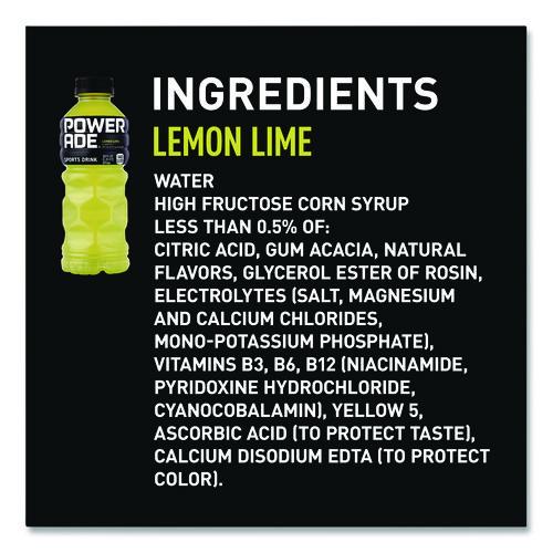 Image of POWERADE® 049000003697 Sports Drink, Lemon Lime, 20 oz Bottle, 24/Pack