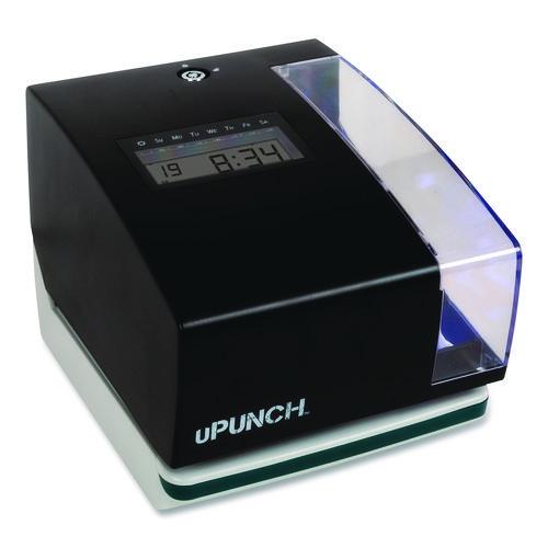 Image of uPunch PK1100 Digital Time Clock and Date Stamp Bundle, Digital Display, Black