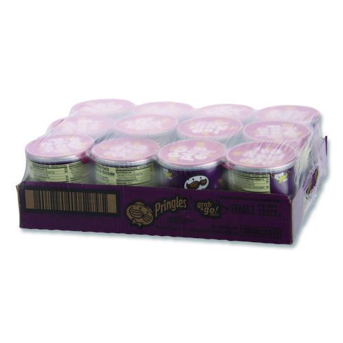 Image of Pringles® KEE18372 Grab and Go BBQ Crisps, 1.4 oz Can, 12/Carton