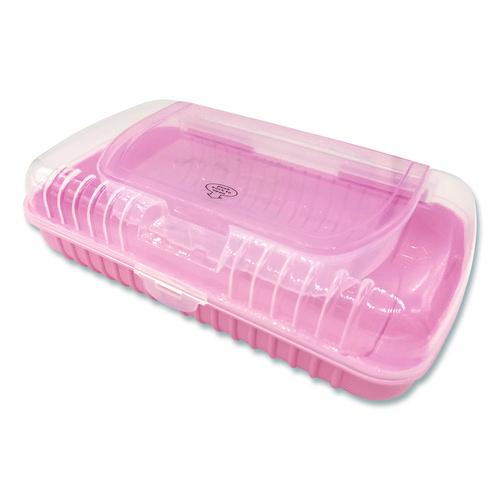 Image of Pep Rally 61750 Pencil Case, 2 Compartments, 9.13" x 5.7" x 2.5", Randomly Assorted Color