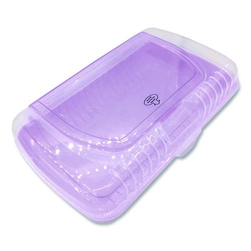 Image of Pep Rally 61750 Pencil Case, 2 Compartments, 9.13" x 5.7" x 2.5", Randomly Assorted Color