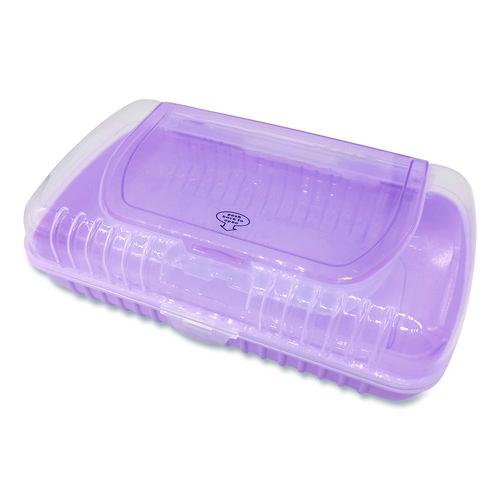 Image of Pep Rally 61750 Pencil Case, 2 Compartments, 9.13" x 5.7" x 2.5", Randomly Assorted Color