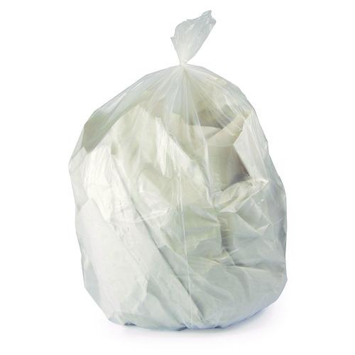 Image of Heritage H4832MC R01 Linear Low-Density Can Liners, 16 gal, 0.5 mil, 24 x 32, Clear, 500/Carton