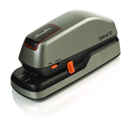 Image of Swingline® S7048208A Optima 20 Electric Stapler, 20-Sheet Capacity, Silver