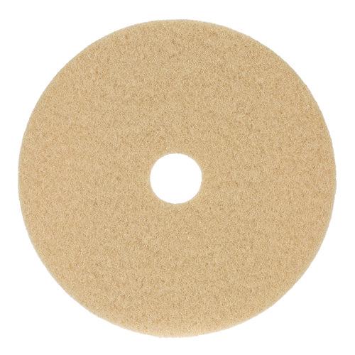 Image of Boardwalk® BWK4019ULT Burnishing Floor Pads, 19" Diameter, Tan, 5/carton