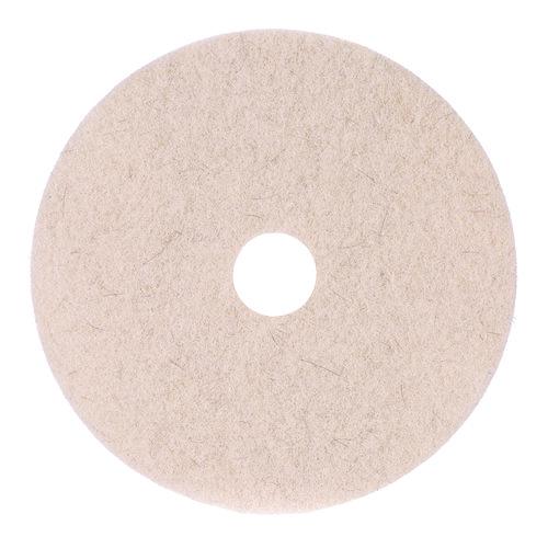 Image of Boardwalk® BWK4021NHE Natural Hog Hair Burnishing Floor Pads, 21" Diameter, Tan, 5/carton
