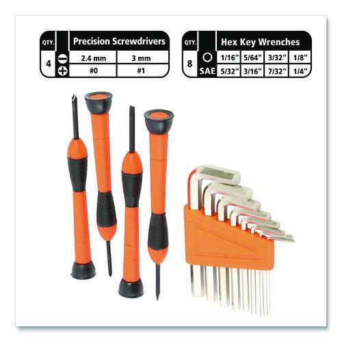 Image of Great Neck® 73802 Homeowner's 39-Piece Tool Set, 12.38" x 3" x 7.25" Carry Case