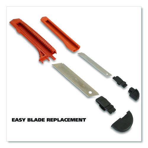 Image of Great Neck® 2SBK Snap-Off Utility Knife Set, 9 mm Knife, 18 mm Knife, Orange/Black