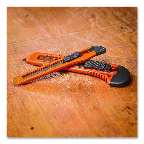 Image of Great Neck® 2SBK Snap-Off Utility Knife Set, 9 mm Knife, 18 mm Knife, Orange/Black