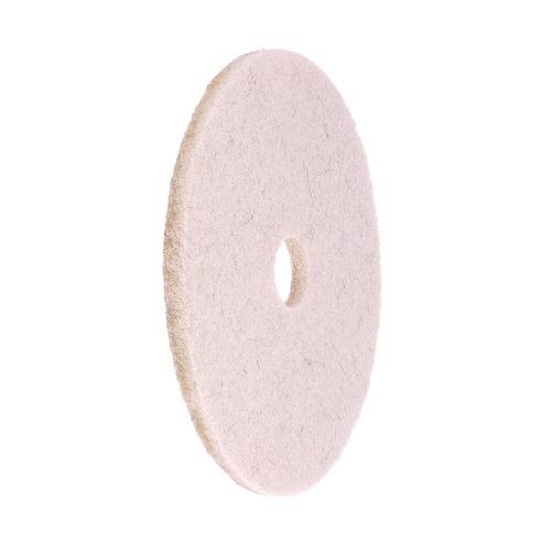 Image of BoardwalkÂ® Natural Hog Hair Burnishing Floor Pads, 17" Diameter, Tan, 5/carton