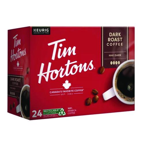 Image of Tim Hortons® 5000349248 K-Cup Pods Dark Roast, 24/box