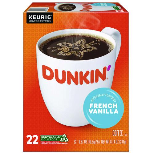 Image of Dunkin'® 5000363272 K-Cup Pod, French Vanilla, 22/Box