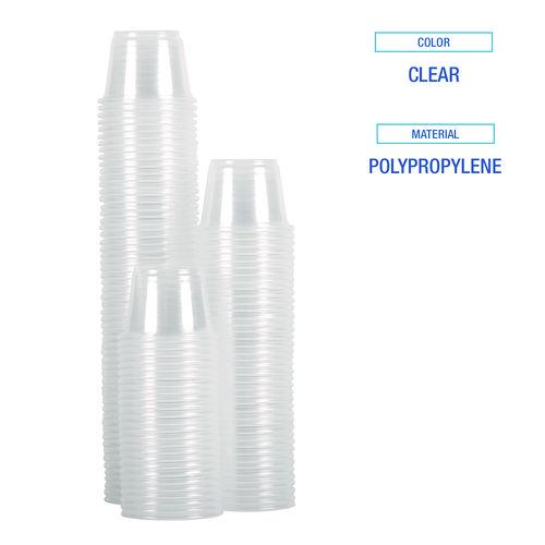 Image of Boardwalk® BWKPRTN55TS Souffle/Portion Cups, 5.5 oz, Plastic, Translucent, 2,500/Carton