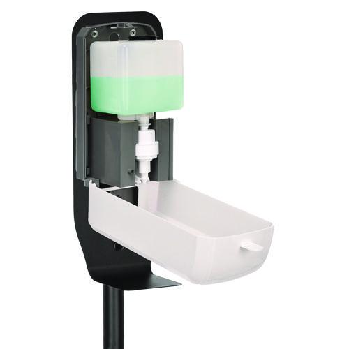 Image of Alpine Industries ALP430FS Automatic Foam Hand Sanitizer/Soap Dispenser with Floor Stand, 40 oz, 4.48 x 6 x 45, White