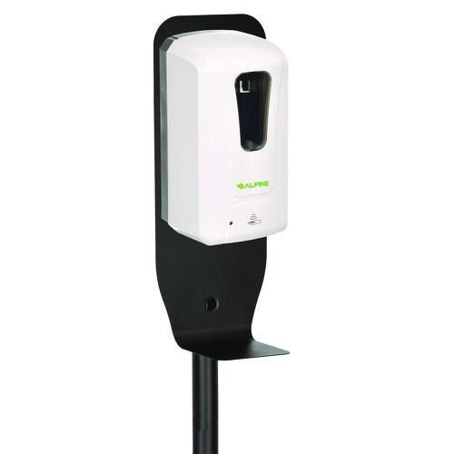 Image of Alpine Industries ALP430FS Automatic Foam Hand Sanitizer/Soap Dispenser with Floor Stand, 40 oz, 4.48 x 6 x 45, White