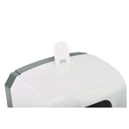 Image of Alpine Industries ALP430LT Wall Mount Automatic Gel Hand Sanitizer/Soap Dispenser with Drip Tray, 40 oz, 4.48 x 6 x 18.1, White