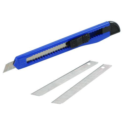Image of Great Neck® SBK3 Snap-Off Utility Knife, 9 mm Blade, 5" Plastic Handle, Blue