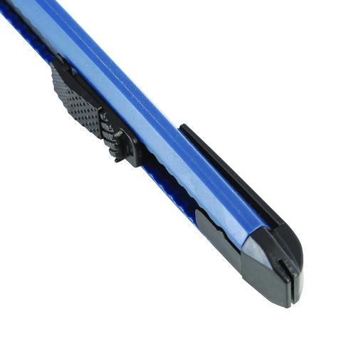 Image of Great Neck® SBK3 Snap-Off Utility Knife, 9 mm Blade, 5" Plastic Handle, Blue