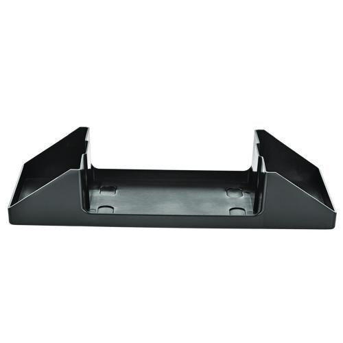 Image of Alpine Industries ALP4332CMK Interfold Table Top Dispenser Napkin Holder with Caddy, 6 x 14.17 x 6.5, Black