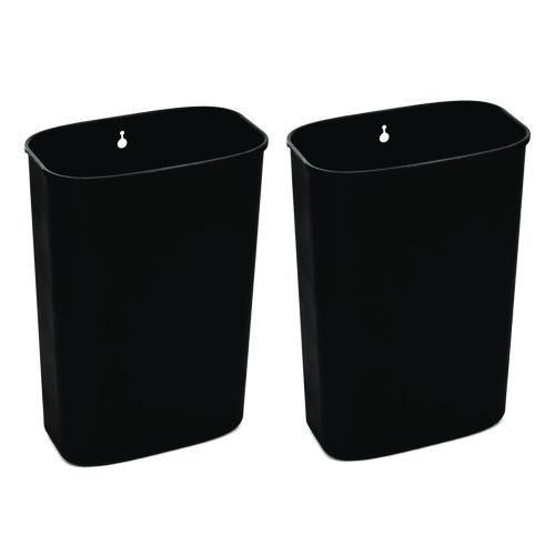 Image of Alpine Industries ALP47040LRT 10.5 Gallon Recycle and Trash Station, Brushed Stainless Steel